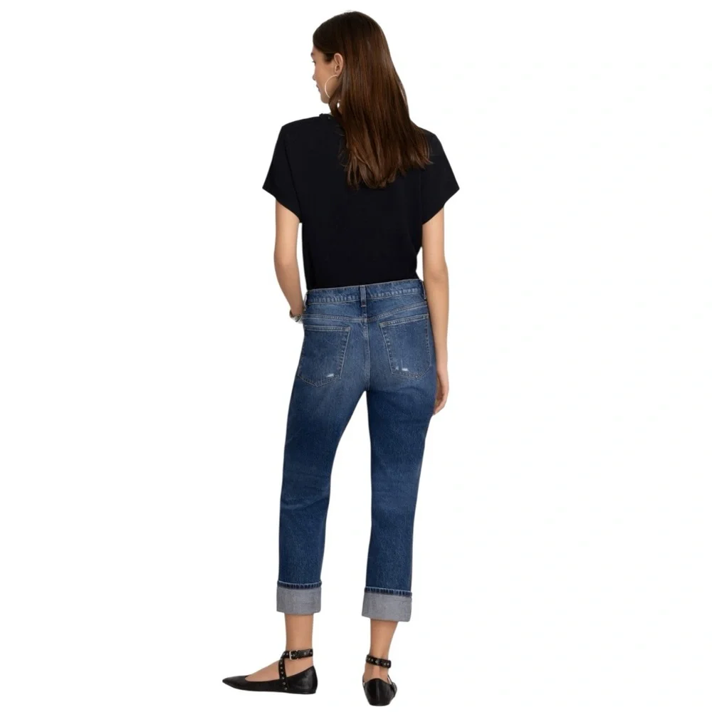 Johnny Was Barcelona Boyfriend Jeans Mason Blue Size 30 NWT - Picture 3 of 15
